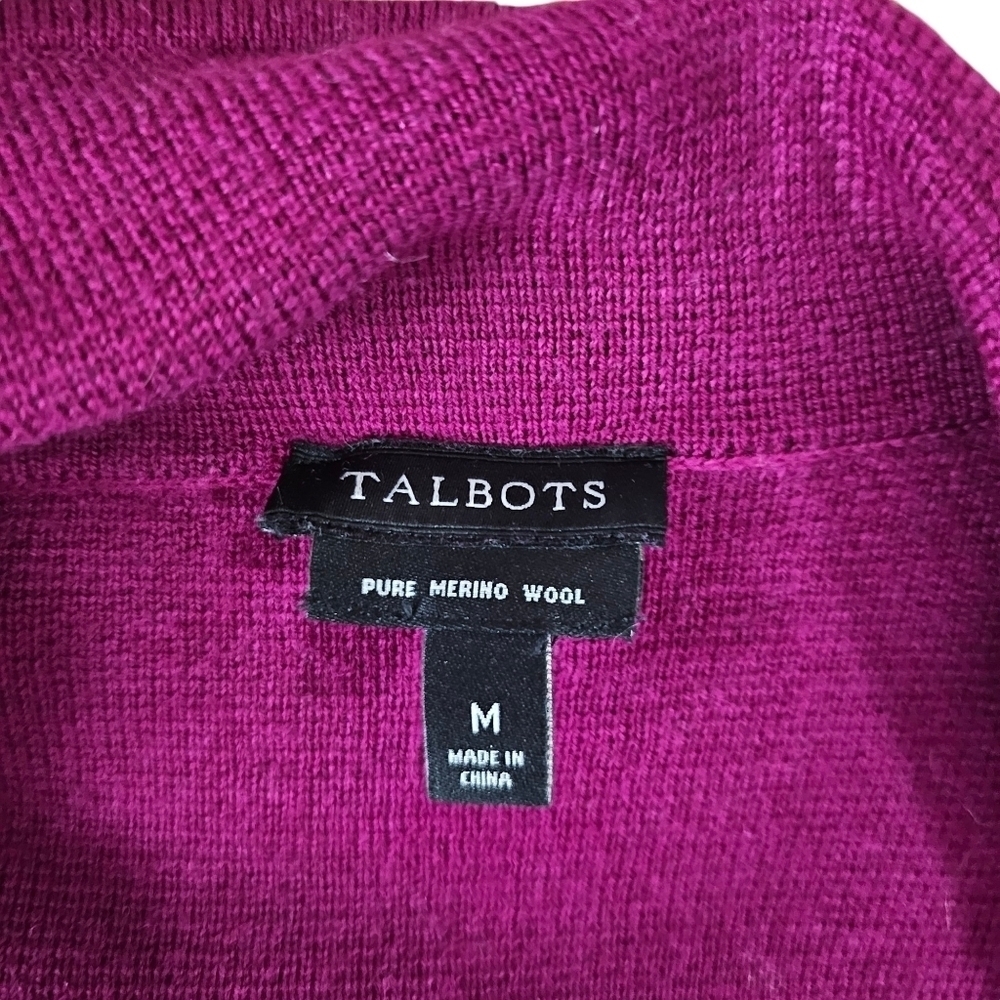 Talbots Merino Wool Cardigan, Medium - Picture 4 of 11